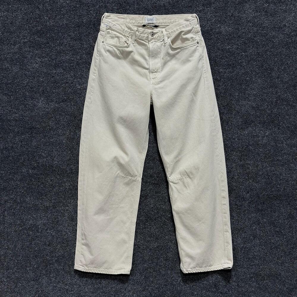 Citizens Of Humanity Jeans Womens 27 Off White High Rise Relaxed Miro Denim
